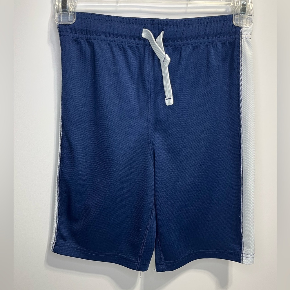 Carter's Navy Athletic Shorts with White Side Panels Boys size 8